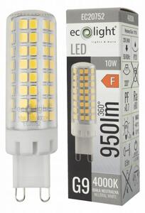 G9 LED žiarovka 10W 4000K 950lm - neutrálná biela