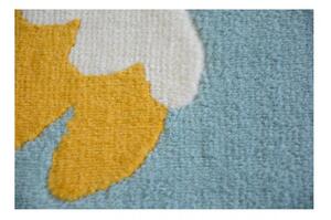 Detský kusový koberec PP Vtáčik modrý 120x170cm
