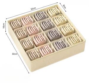 Úložný BOX 32x32x10cm s přihrádkami