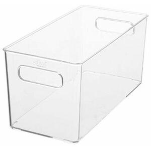 5Five® Transparentný box, viacúčelový, s rúčkami SELENA, 31x15x15