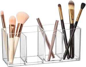 5Five® Transparentný box, 4 priehradky na stojace predmety, SELENA