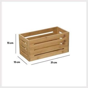 5Five® Úložný box, bambusový, SELENA 15x31x15
