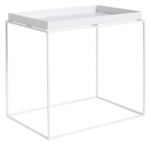 HAY Stolík Tray Side Table Rectangular 40x60, white