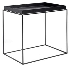 HAY Stolík Tray Side Table Rectangular 40x60, black