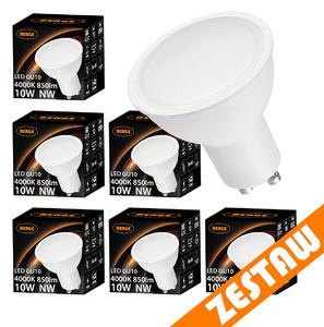 SADA 6x LED žiaroviek GU10 10W Premium EcoLight