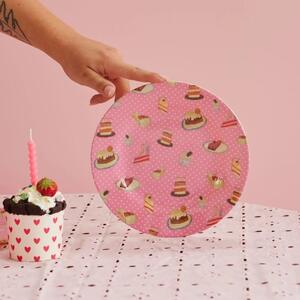 Melamínový tanier Pink Sweet Cake 20 cm
