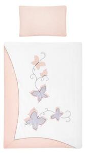 BELISIMA 2-dielne posteľné obliečky Butterfly 100/135 ružové