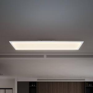 LED panel Brian biely, 100 x 25 cm, diaľkové ovládanie, Biela / opálová, Pracovňa / Kancelária, kov, Stropné svetlo