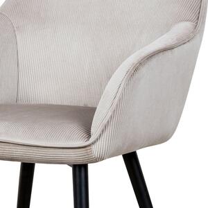 Stolička v industriálnom dizajne v lanýžovej farbe (a-9980 lanýžová)