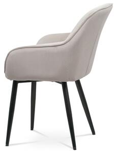 Stolička v industriálnom dizajne v lanýžovej farbe (a-9980 lanýžová)
