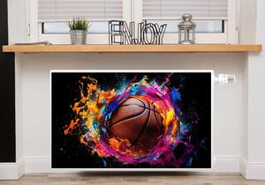 Dekoratívny magnetický kryt na radiátor pre tínedžerskú izbu Basketbal 60x100cm