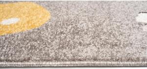 Detský kusový koberec Lemur béžovo žltý 60x110cm