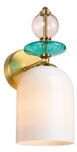 Nástenná lampa TROPEA 1xE27/15W/230V zlatá/dymovo-ružová/modrá/biela