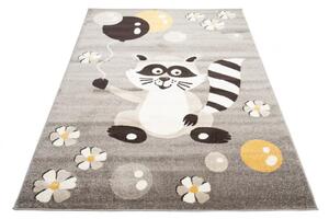Detský kusový koberec Lemur béžovo žltý 60x110cm