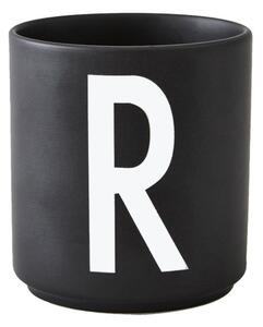 Design Letters Hrnček s písmenom R, black