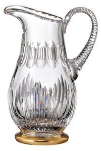 Bohemia Crystal ručne brúsený džbán Prisma Line Gold 1300ml