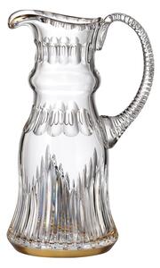 Bohemia Crystal ručne brúsený džbán Prisma Line Gold 1200ml