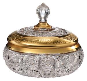 Bohemia Crystal ručne brúsená dóza s viečkom Romantic Horizont 220mm