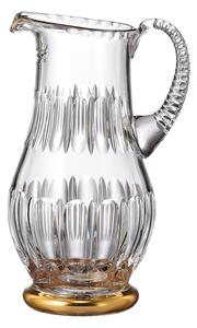 Bohemia Crystal ručne brúsený džbán Daisy Line Gold 1300ml
