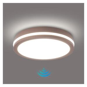 Brilagi - LED vonkajšie svietidlo so senzorom BENE LED/24W/230V pr. 26 cm hnedé IP54