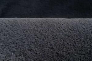 Lalee Kusový koberec Heaven 800 Graphite Rozmer koberca: 120 cm KRUH