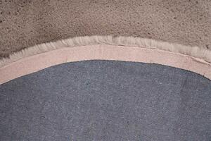 Lalee Kusový koberec Heaven 800 Taupe Rozmer koberca: 120 cm KRUH