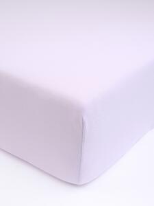 Jersey prostěradlo s elastanem 140 × 200 cm – lila