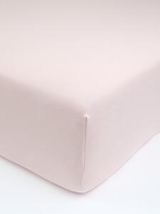 Jersey plachta s elastanom Deluxe 90 × 200 cm – púdrová