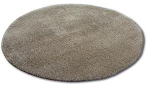 Luxusný kusový koberec Shaggy Azra béžový kruh 100cm