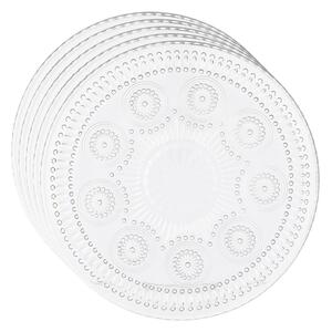 Altom Sada sklenených tanierikov Daisy, 17 cm, 6 ks