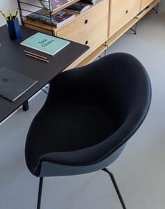 Gubi Ex-display stolička Bat Dining Chair s predným polstrovaním, conic base