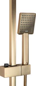 Rea Jack, sprchová súprava s pákovou batériou a nerezovou hlavovou sprchou, zlatá matná, REA-P7050
