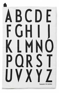Design Letters Kuchynská utierka Design Letters, sada 2 ks, white