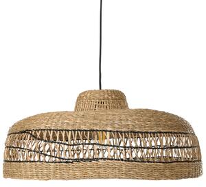 Závesná lampa prírodná tienidlo z morskej trávy boho závesné svietidlo obývačka spálňa chodba