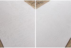 Luxusný behúň akryl Ilona smetanovo biely 120cm