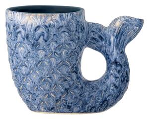 Modrá váza z kameniny (výška 12 cm) Ariella – Bloomingville