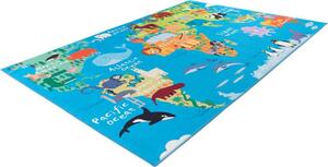 Obsession Detský koberec My Torino Kids 233 World Map Rozmer koberca: 80 x 120 cm