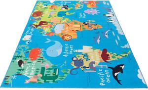 Obsession Detský koberec My Torino Kids 233 World Map Rozmer koberca: 160 x 230 cm