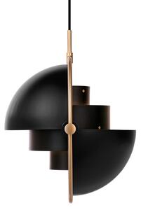 Gubi Závesná lampa Multi-Lite Small, black/brass 10032996
