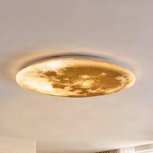 Trio Lighting LED svietidlo Lunar diaľkové ovládanie 60cm, Biela / opálová, Obývacia izba / jedáleň, Plast, Moderný, Závesné svietidlo