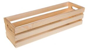 ČistéDrevo Drevená debnička kvetináč - 50 cm