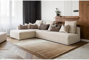 Luxusný kusový koberec shaggy Pasy béžový 120x160cm
