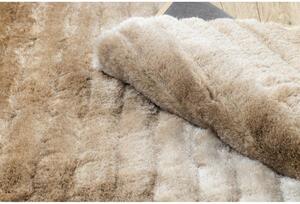 Luxusný kusový koberec shaggy Pasy béžový 80x150cm