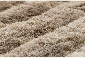 Luxusný kusový koberec shaggy Pasy béžový 120x160cm