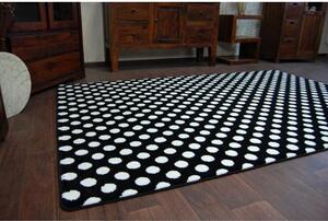 Kusový koberec Bodky čierny 2 140x190cm