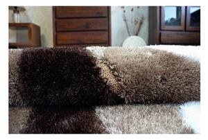 Luxusný kusový koberec Shaggy Space hnedý 120x170cm