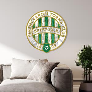 Farebný HDF obraz logo Ferencvárosi Budapest
