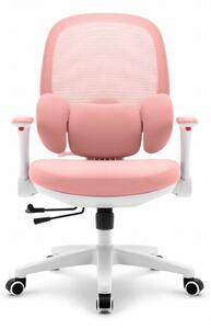 Ergonomické ružové detské kreslo HC-999 - látkové