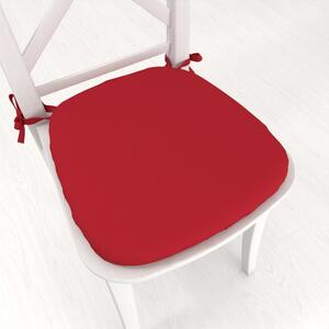 Biante Oblý podsedák Rongo RG-087 Jahodovo červený - 39x37x3 cm