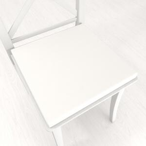 Biante Štvorcový podsedák Rongo RG-032 Krémovo biely - 38x38x3 cm